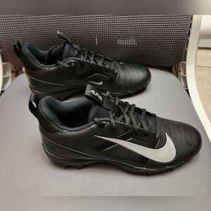 Nike Black and Gray Football Cleats